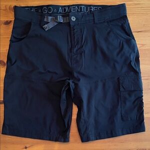 Gerry Black Men’s Cargo Shorts, Size 34